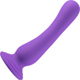 Impressions Ibiza Rechargeable Waterproof Silicone Vibrator With Suction Cup By Blush - Plum