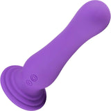 Impressions Ibiza Rechargeable Waterproof Silicone Vibrator With Suction Cup By Blush - Plum