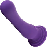 Impressions Ibiza Rechargeable Waterproof Silicone Vibrator With Suction Cup By Blush - Plum